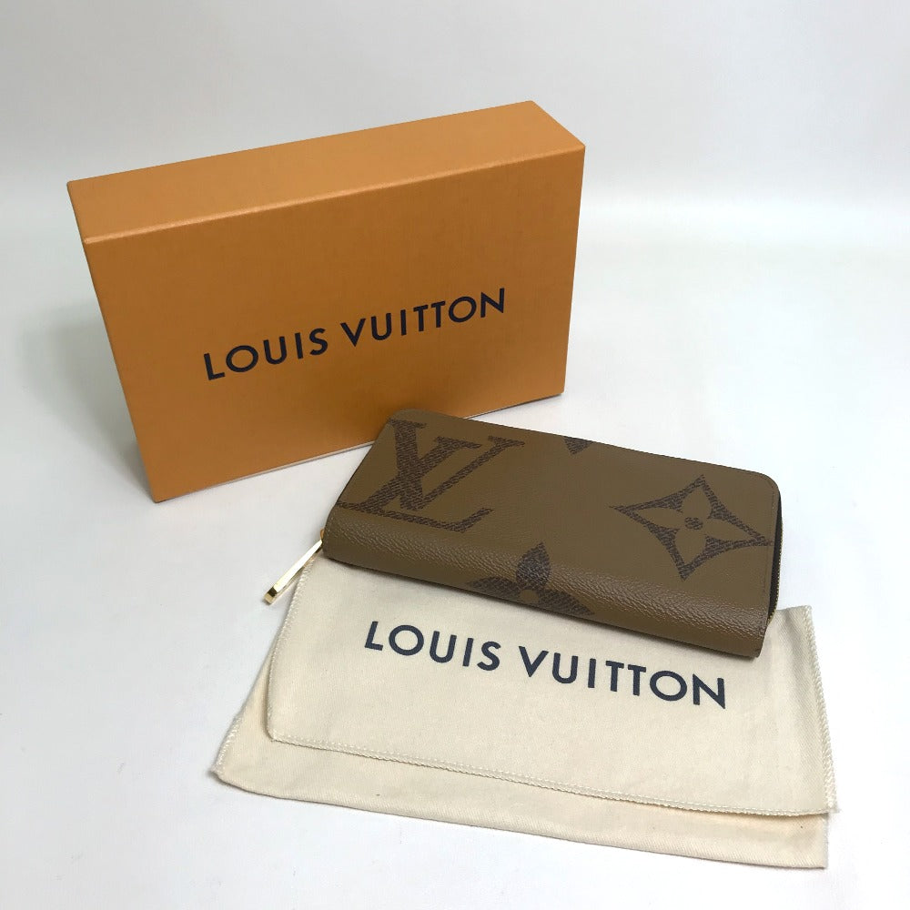 LOUIS VUITTON Long Wallet Purse M69353 Monogram giant canvas Brown type Monogram giant reverse Wallet Women Used Authentic