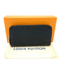 LOUIS VUITTON Long Wallet Purse M64838 Epi Leather black Epi Zippy wallet mens(Unisex) Used Authentic