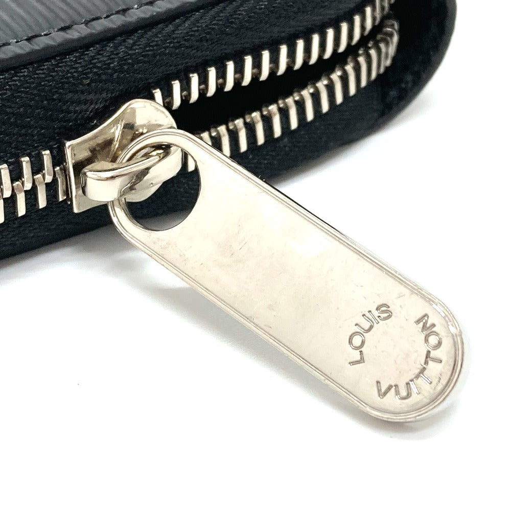 LOUIS VUITTON Long Wallet Purse M64838 Epi Leather black Epi Zippy wallet mens(Unisex) Used Authentic