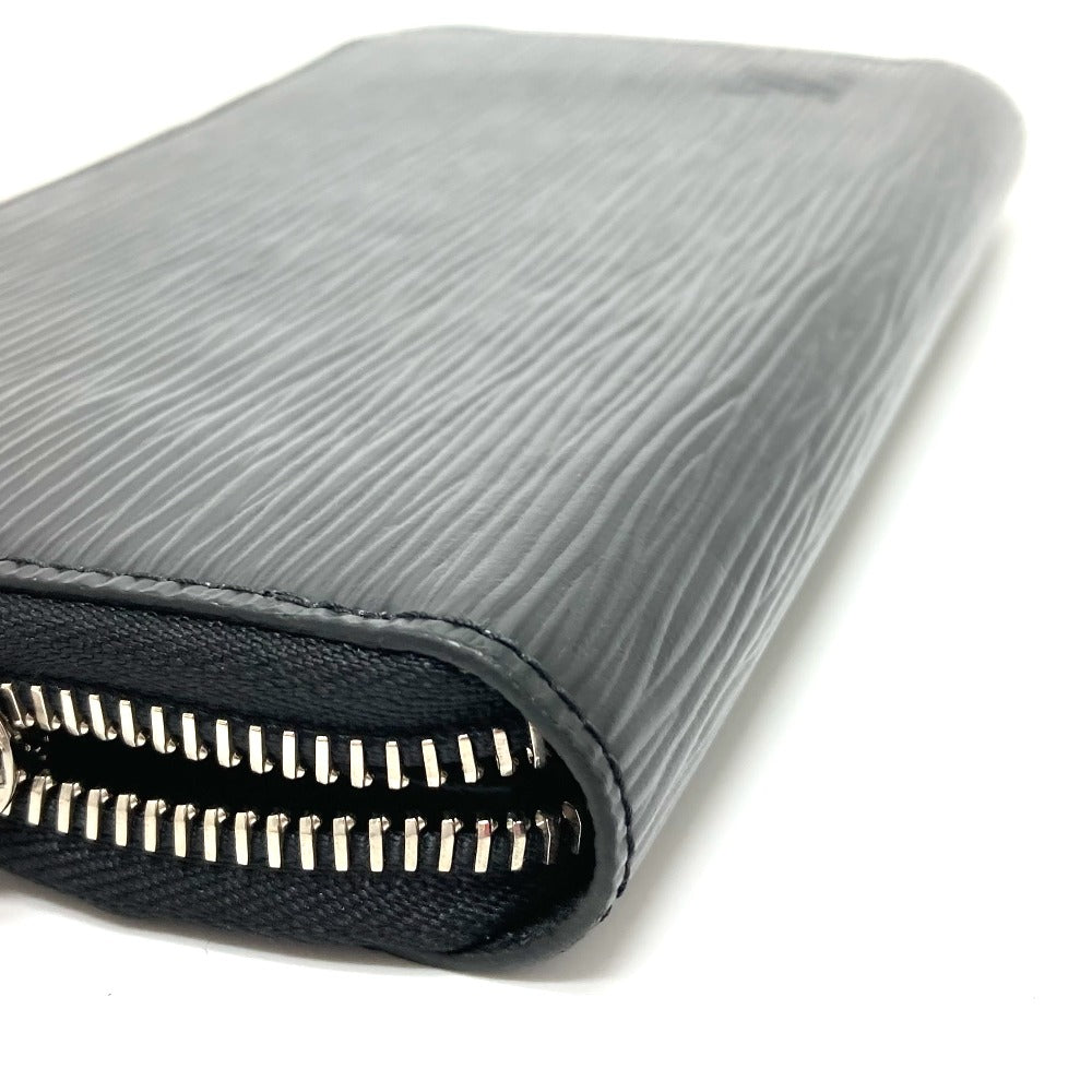 LOUIS VUITTON Long Wallet Purse M64838 Epi Leather black Epi Zippy wallet mens(Unisex) Used Authentic