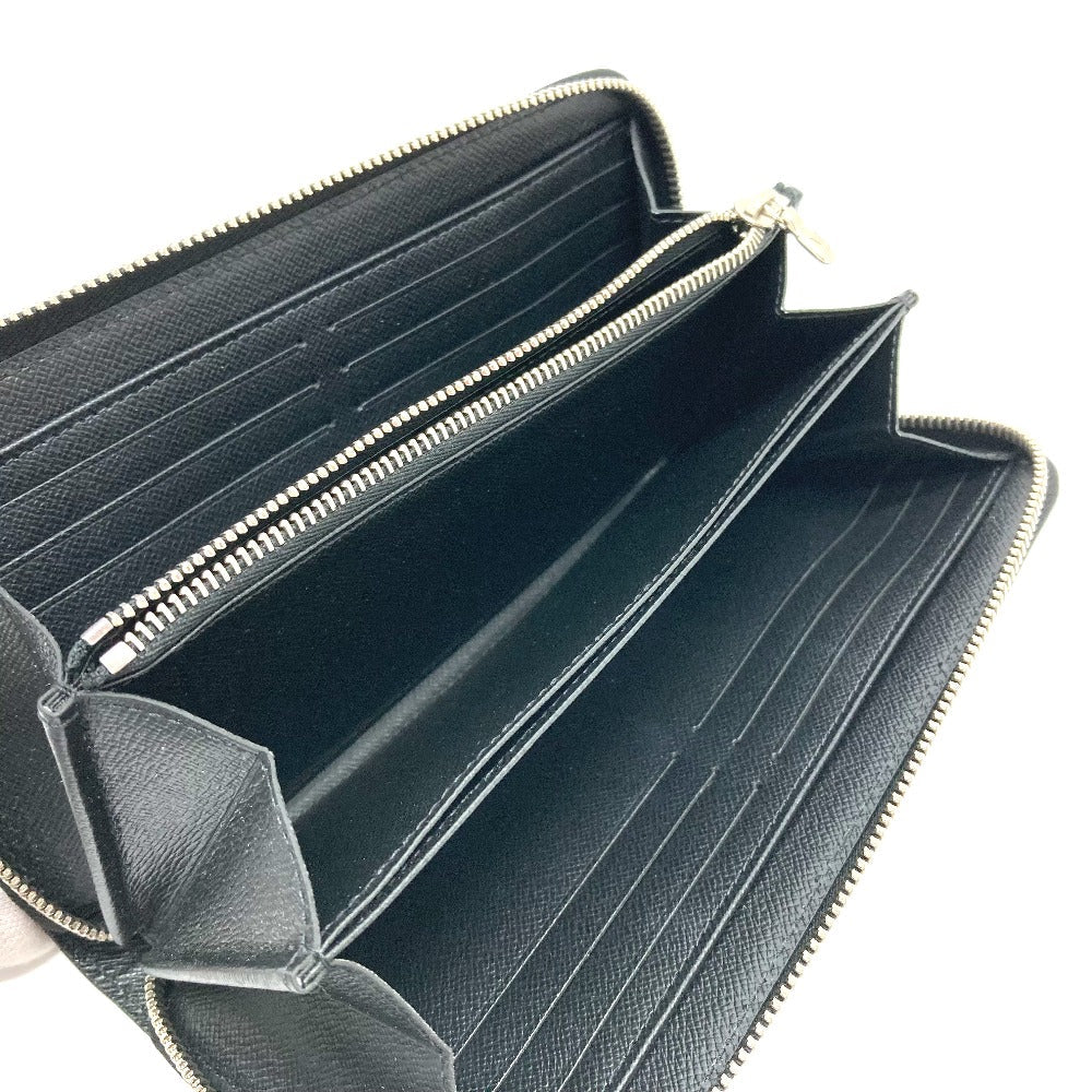 LOUIS VUITTON Long Wallet Purse M64838 Epi Leather black Epi Zippy wallet mens(Unisex) Used Authentic