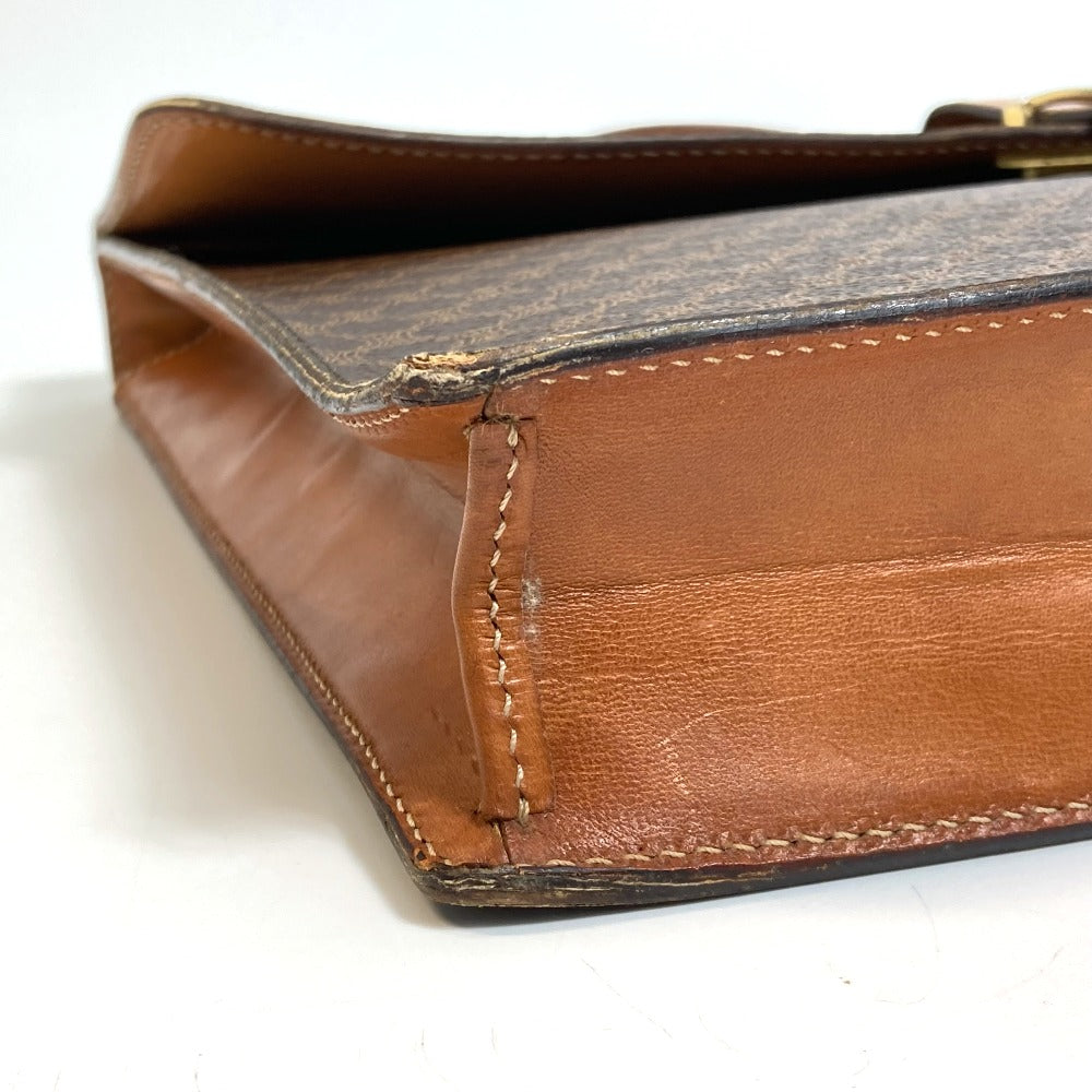 CELINE Business bag PVC / Leather Brown Macadam vintage unisex(Unisex) Used Authentic