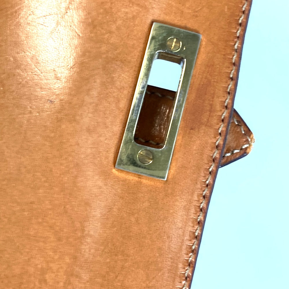 CELINE Business bag PVC / Leather Brown Macadam vintage unisex(Unisex) Used Authentic