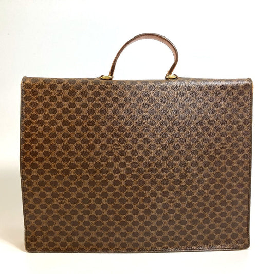 CELINE Business bag PVC / Leather Brown Macadam vintage unisex(Unisex) Used Authentic