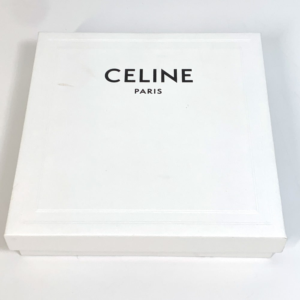 CELINE Folded wallet 10C873DME leather black logo Bi-fold wallet Women(Unisex) Used Authentic