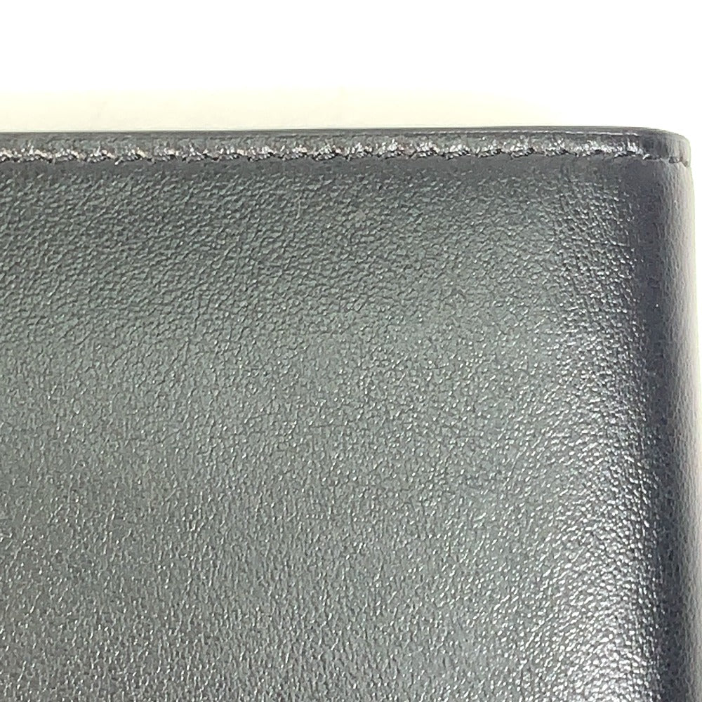 CELINE Folded wallet 10C873DME leather black logo Bi-fold wallet Women(Unisex) Used Authentic