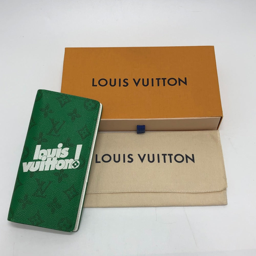 LOUIS VUITTON Long Wallet Purse M80801 Monogram canvas green Monogram Everyday LV Portefeuille Blaza mens Used Authentic