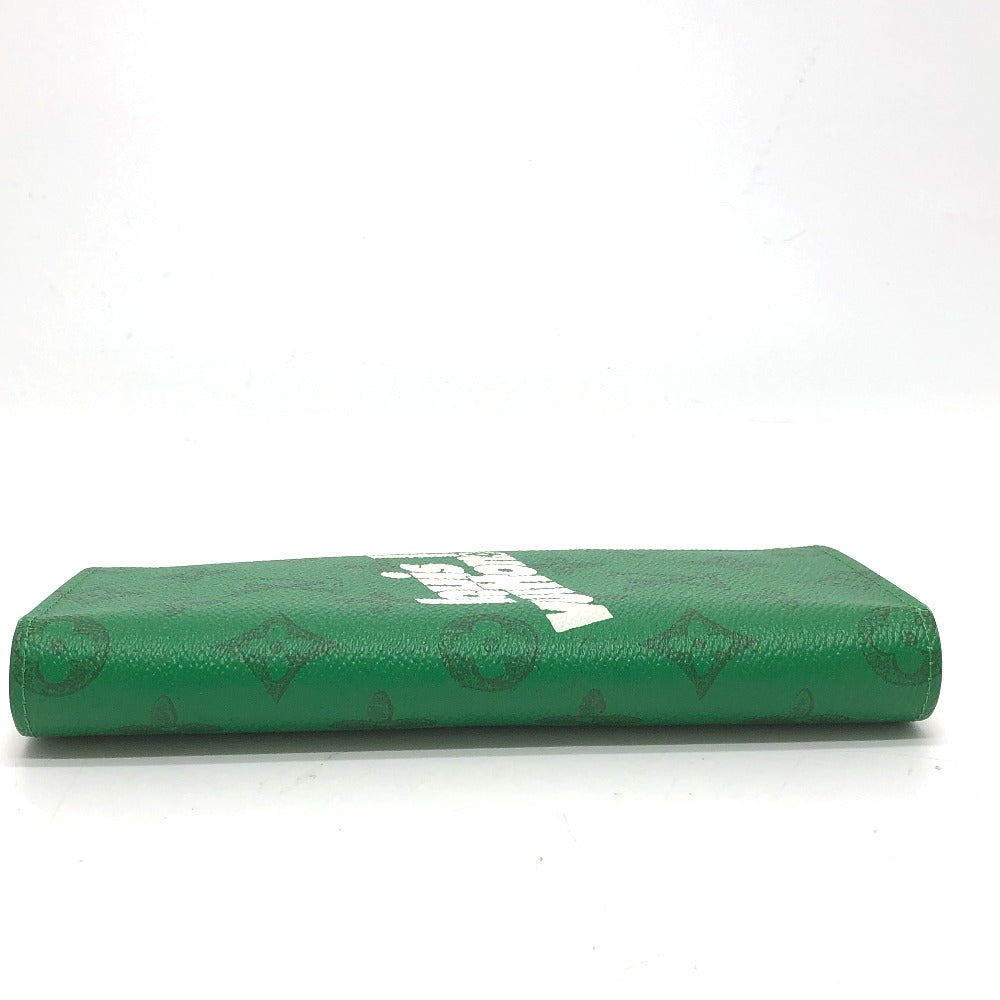 LOUIS VUITTON Long Wallet Purse M80801 Monogram canvas green Monogram Everyday LV Portefeuille Blaza mens Used Authentic