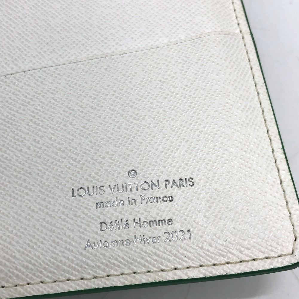 LOUIS VUITTON Long Wallet Purse M80801 Monogram canvas green Monogram Everyday LV Portefeuille Blaza mens Used Authentic