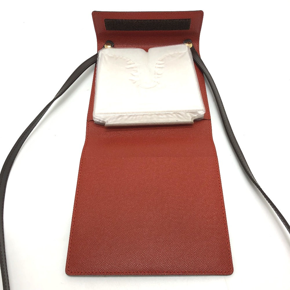 LOUIS VUITTON Shoulder Bag N62935  Damier canvas Brown Damier CD case DVD mens(Unisex) Used Authentic