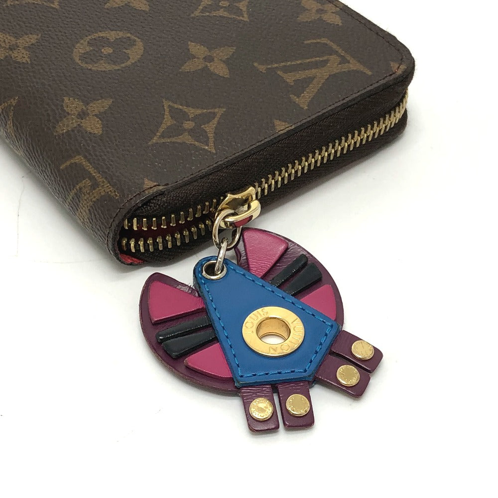 LOUIS VUITTON Long Wallet Purse M61364 Monogram canvas Brown Monogram zippy wallet totem Women Used Authentic