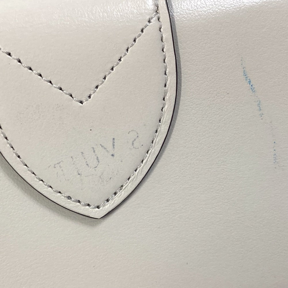 LOUIS VUITTON Trifold wallet M69176 leather white Portefeuille LV Pont Neuf Women Used Authentic