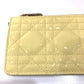 Dior Coin case enamel beige Canage Card Case Card Case Women Used Authentic