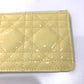 Dior Coin case enamel beige Canage Card Case Card Case Women Used Authentic
