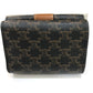 CELINE Trifold wallet PVC / Leather Brown Triomphe Small trifold Women Used Authentic