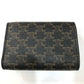 CELINE Trifold wallet PVC / Leather Brown Triomphe Small trifold Women Used Authentic