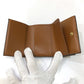 CELINE Trifold wallet PVC / Leather Brown Triomphe Small trifold Women Used Authentic
