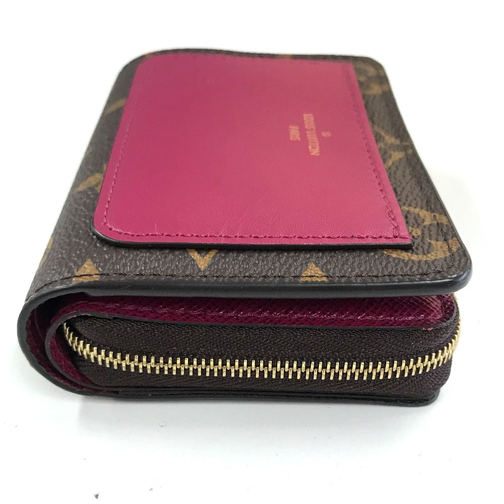 LOUIS VUITTON Folded wallet M82377 Monogram canvas Brown Monogram Portefeuille Lou Women Used Authentic