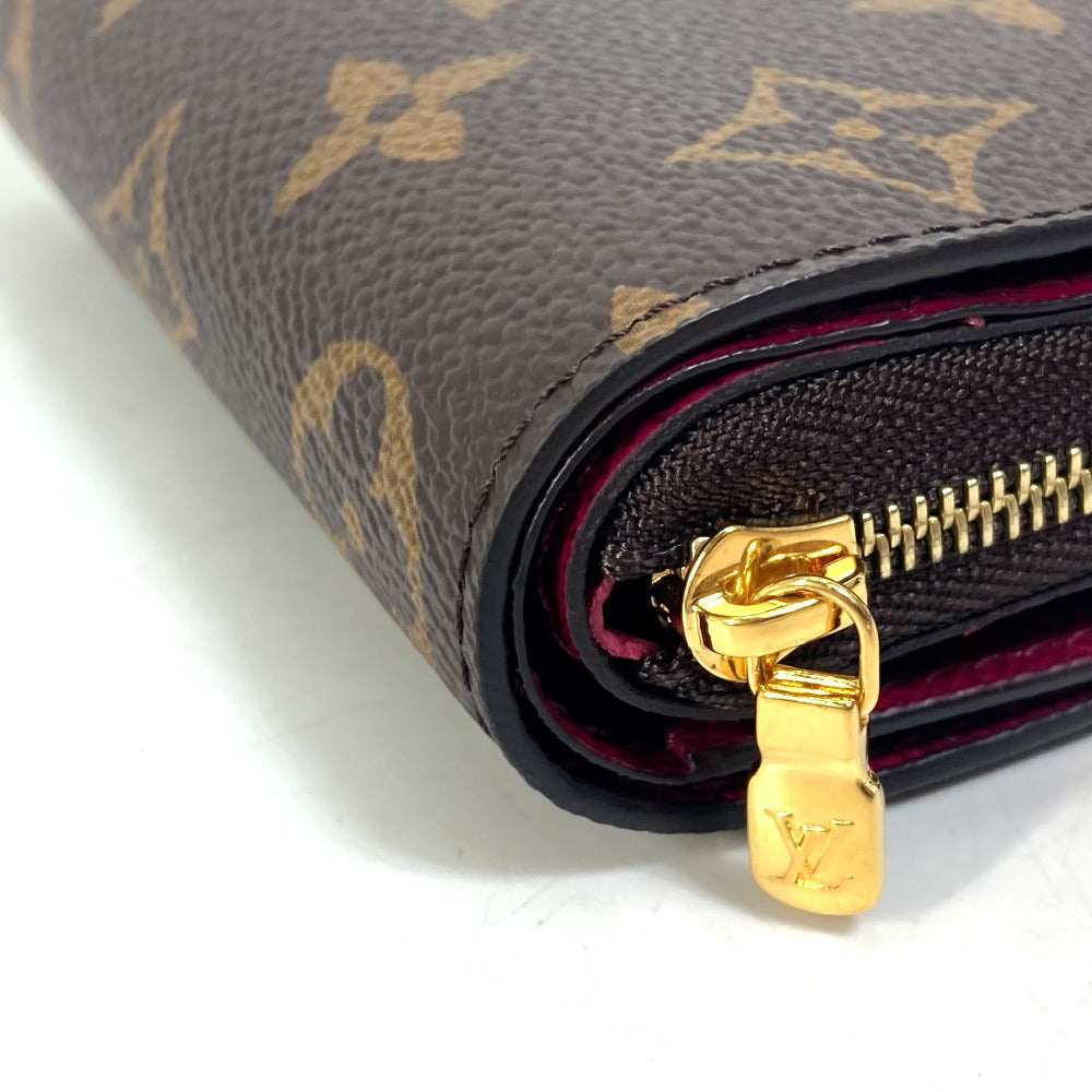 LOUIS VUITTON Folded wallet M82377 Monogram canvas Brown Monogram Portefeuille Lou Women Used Authentic