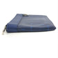 LOUIS VUITTON Pouch M30278 Leather/Tigarama blue Taigalama Pochette Discovery PM mens Used Authentic
