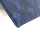 LOUIS VUITTON Pouch M30278 Leather/Tigarama blue Taigalama Pochette Discovery PM mens Used Authentic