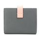 CELINE Trifold wallet 10H263BRU.10GV leather Gray x pink By color Small strap wallet Women Used Authentic