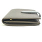 CELINE Trifold wallet 10B643BRU.10PI leather Gray x light blue By color Medium strap wallet Women Used Authentic