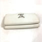 LOUIS VUITTON Trifold wallet M68482 leather white Portefeuille lock mini Women Used Authentic