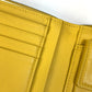 FENDI Folded wallet 7M0001 leather Black x yellow logo mens Used Authentic