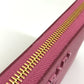 PRADA Long Wallet Purse 1ML506 saffiano leather pink logo Saffiano Shine Women Used Authentic