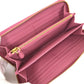 PRADA Long Wallet Purse 1ML506 saffiano leather pink logo Saffiano Shine Women Used Authentic