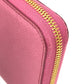 PRADA Long Wallet Purse 1ML506 saffiano leather pink logo Saffiano Shine Women Used Authentic