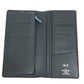 LOUIS VUITTON Long Wallet Purse M30502 Taiga Leather Dark Navy type Taiga Portefeuille Braza mens Used Authentic