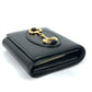 GUCCI Folded wallet 621891 leather black Horsebit Women Used Authentic