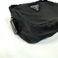 PRADA Pouch NM340X Nylon black Triangle logo plate Women Used Authentic