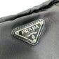 PRADA Pouch NM340X Nylon black Triangle logo plate Women Used Authentic