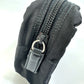 PRADA Pouch NM340X Nylon black Triangle logo plate Women Used Authentic