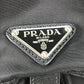 PRADA Backpack 1BZ032 Nylon / leather black With logo Triangle logo plate Women Secondhand Authentic