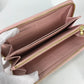 LOUIS VUITTON Long Wallet Purse N63503 Damier Azur Canvas white Damier Azur Zippy wallet Women Used Authentic
