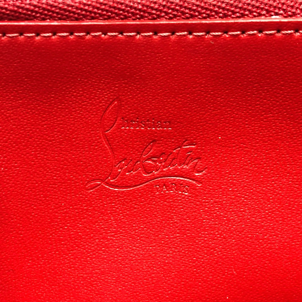 Christian Louboutin Long Wallet Purse 3175224 leather black Studs Panettone mens Used Authentic