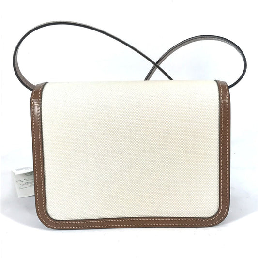 BURBERRY Shoulder Bag 8039365 Canvas / leather beige Bag 2WAY bag clutch bag TB Women Used Authentic