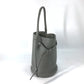 CELINE Handbag 187243 leather gray Shoulder bag with pouch Big bag Bucket Women Used Authentic
