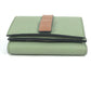 LOEWE Trifold wallet leather green anagram Small bar Tikal wallet Women Used Authentic