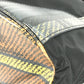 PRADA Backpack 1BZ038 Nylon / leather black Triangle logo plate check mens Used Authentic