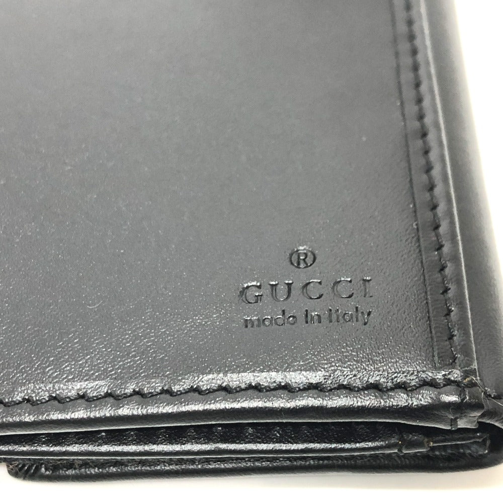 GUCCI Folded wallet 035.2184 GG canvas black GG Jackie Women Used Authentic