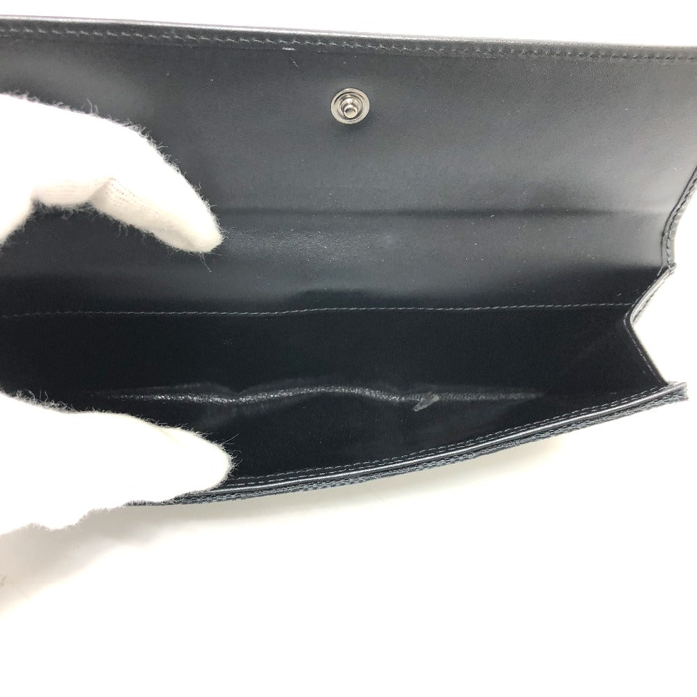 GUCCI Folded wallet 035.2184 GG canvas black GG Jackie Women Used Authentic