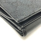 GUCCI Folded wallet 035.2184 GG canvas black GG Jackie Women Used Authentic