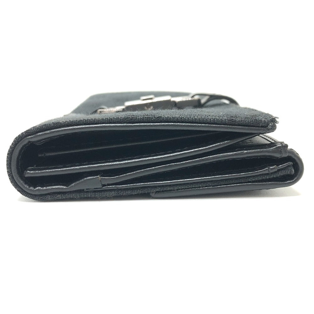 GUCCI Folded wallet 035.2184 GG canvas black GG Jackie Women Used Authentic