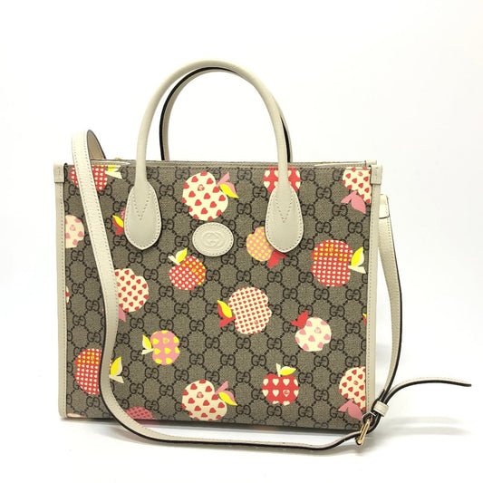GUCCI Handbag 659983 GG Supreme Canvas beige GG Repom Women Used Authentic