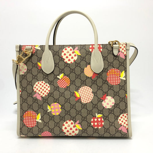 GUCCI Handbag 659983 GG Supreme Canvas beige GG Repom Women Used Authentic